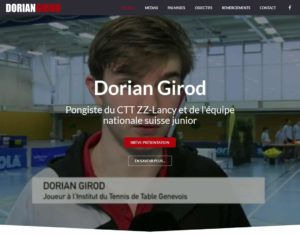 Screenshot site web - Dorian Girod